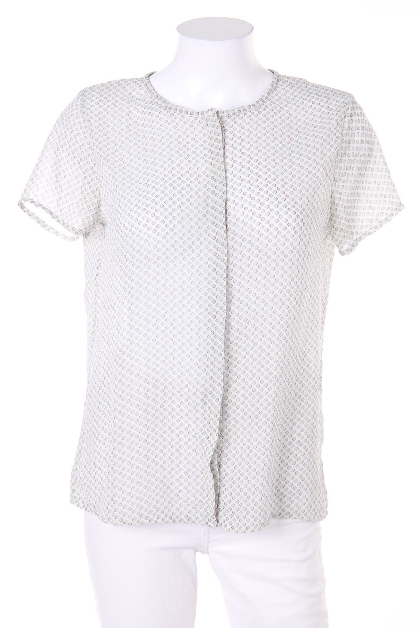 STILE BENETTON - Kurzarm-Bluse mit Print - D 38