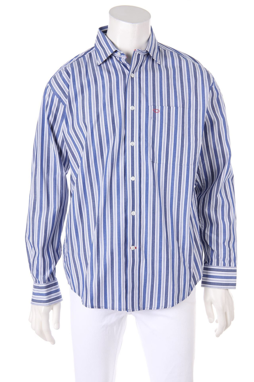 OSCAR AN OSCAR DE LA RENTA COMPANY - gestreiftes Hemd mit Logo-Stickerei - M