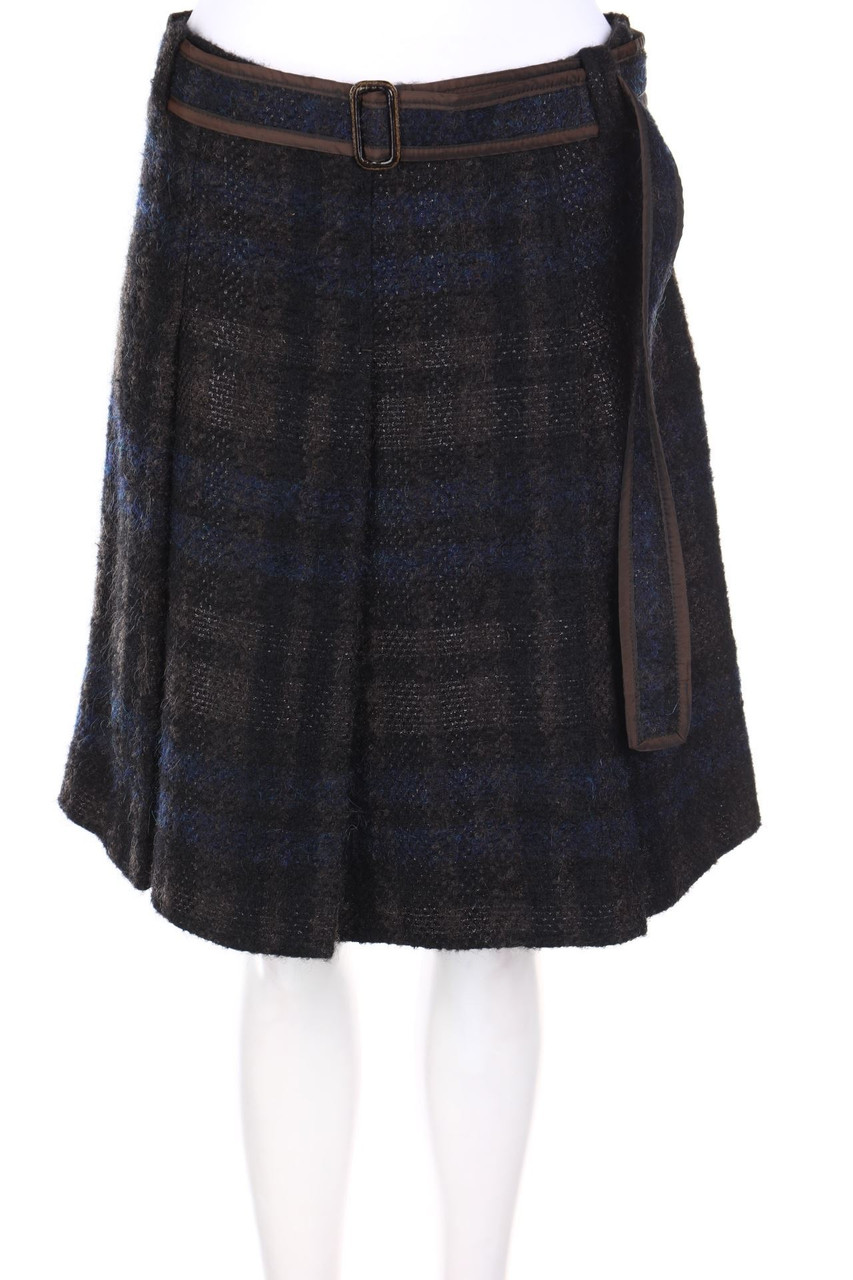 Max Mara WEEKEND - Falten-Rock aus Schurwoll-Mix mit Alpaka - D 38