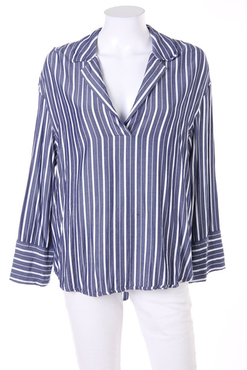 H&M - Oversize-Tunika-Bluse mit Streifen - S