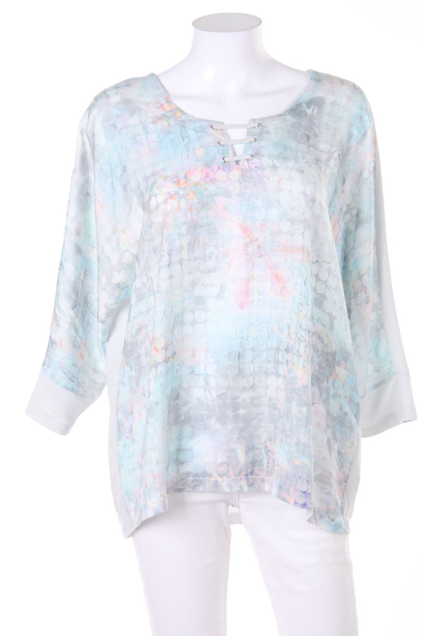 BONITA - Bluse mit Print mit Batwing-Ärmeln - L