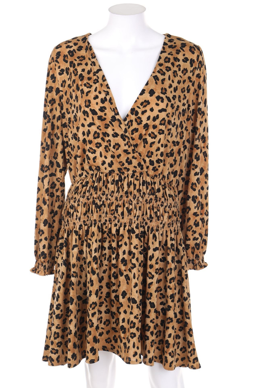 MANGO - Kleid mit Animal-Print - S