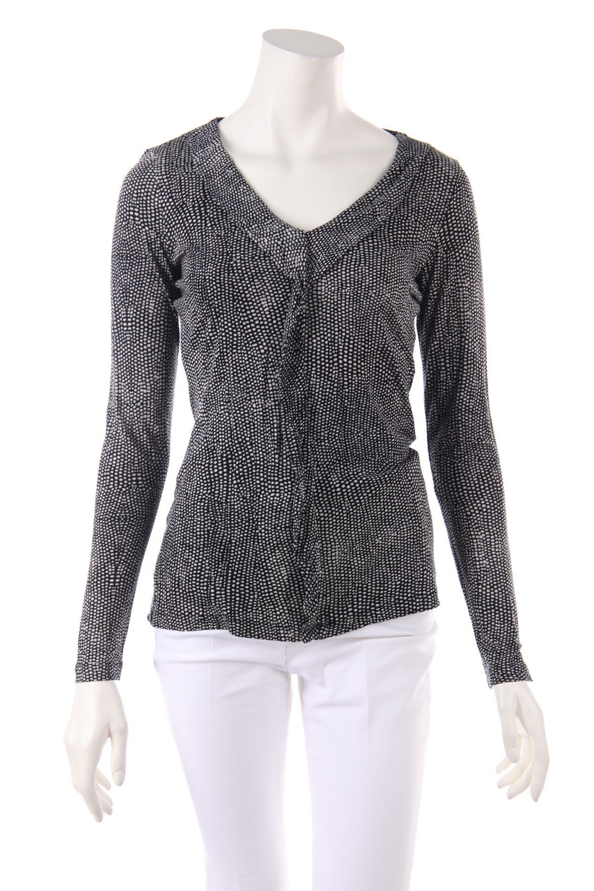 comma - Longsleeve-Shirt mit Volants - D 34