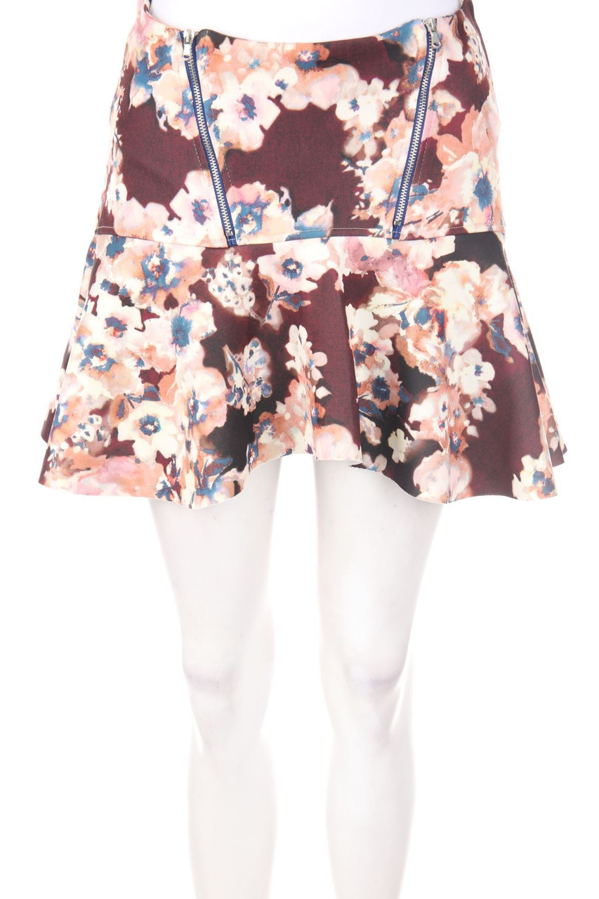 PULL&BEAR - Minirock mit floralem Muster - M