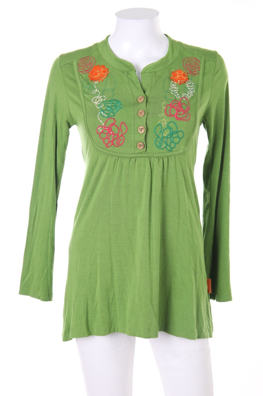 Mamatayoe - Tunika-Bluse aus Jersey mit Stickereien - XS
