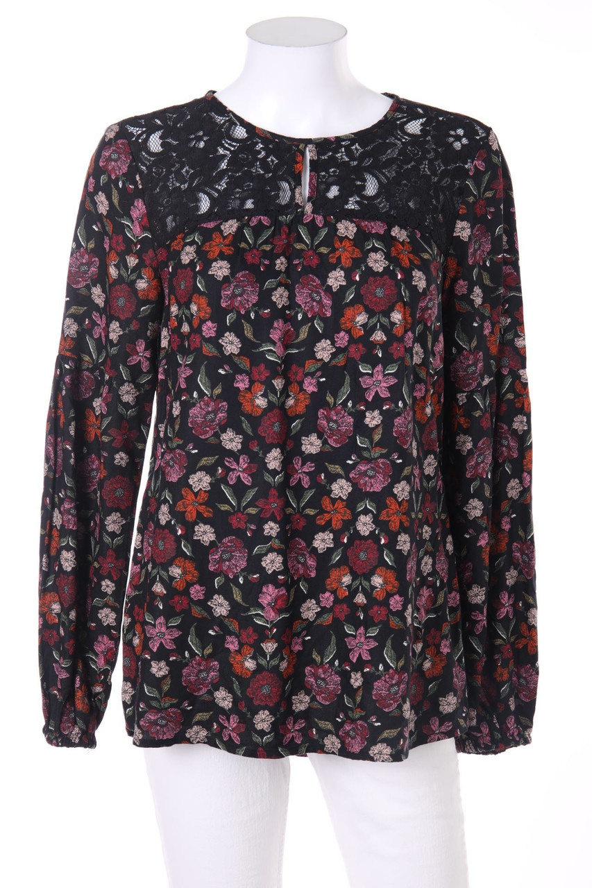 Yessica by C&A - Bluse mit Blumen-Print mit Spitze - D 40