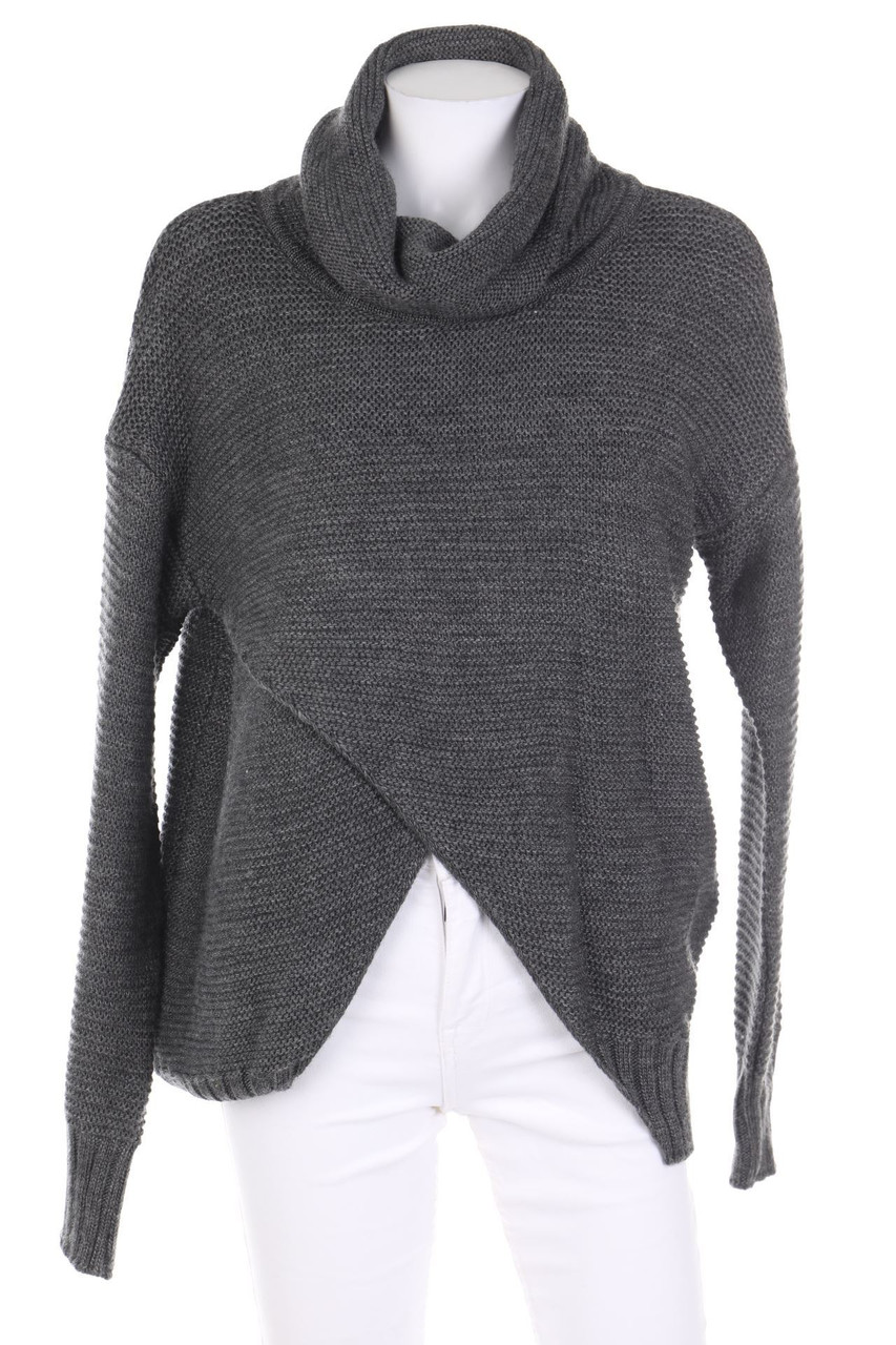 SECONDHAND - Strick-Pullover im Layer Look mit Rollkragen - D 40