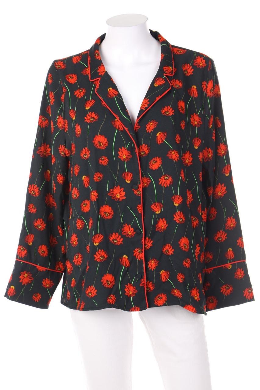 H&M - Hemd-Bluse mit Blumen-Print - D 38