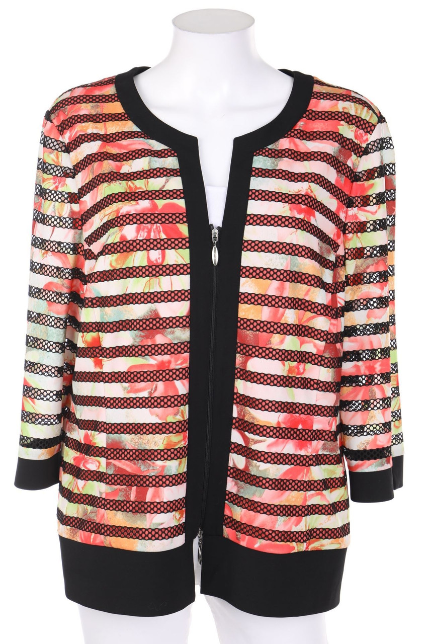 Hermann Lange - Cardigan mit floralem Muster - D 44