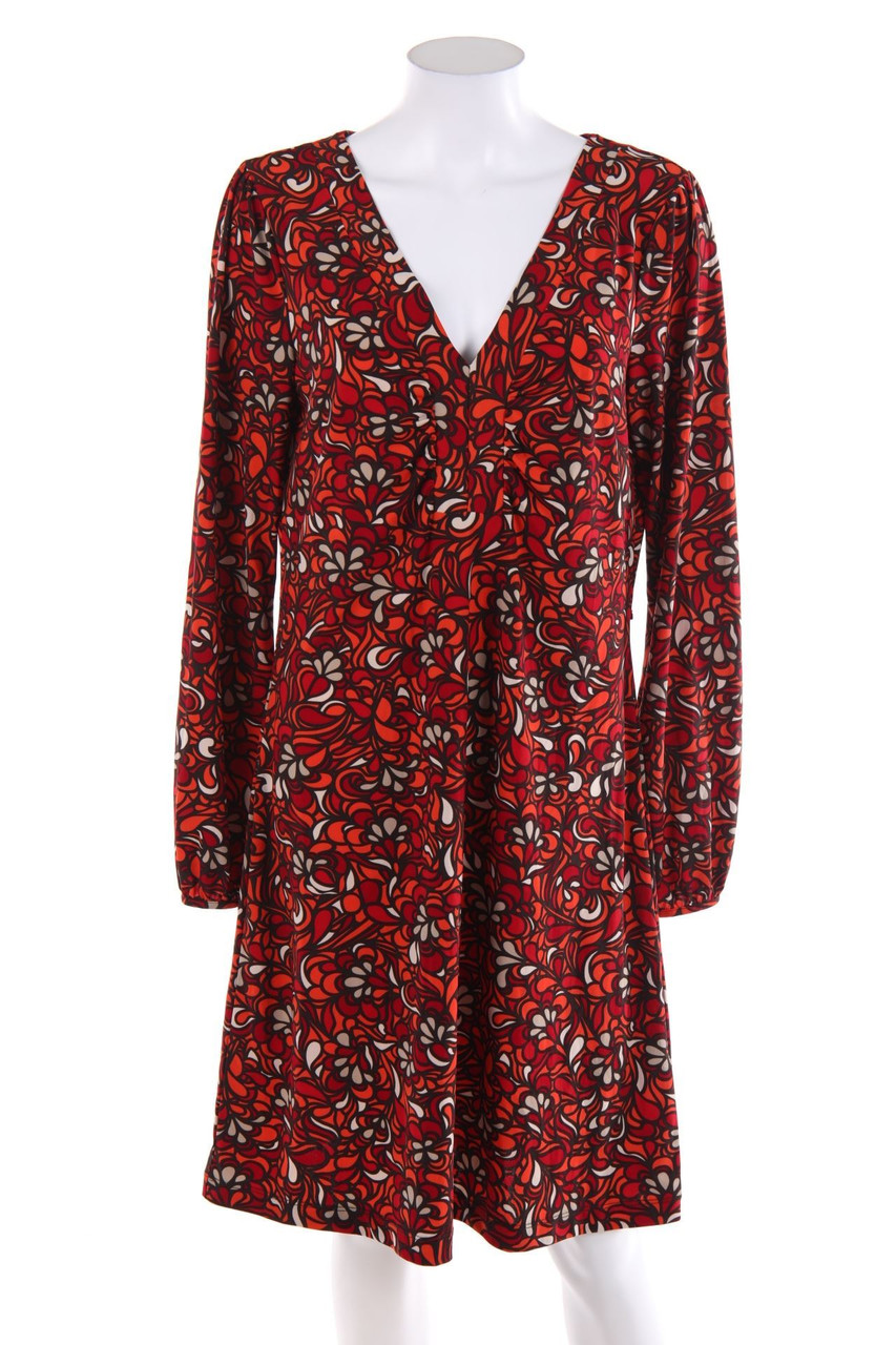 maddison - Kleid aus Jersey mit Blumen-Print im 70s-Style - L