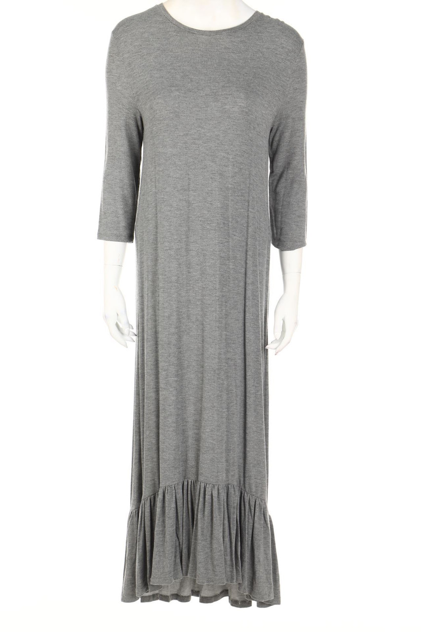 Bershka - Maxi-Kleid mit Volants - L