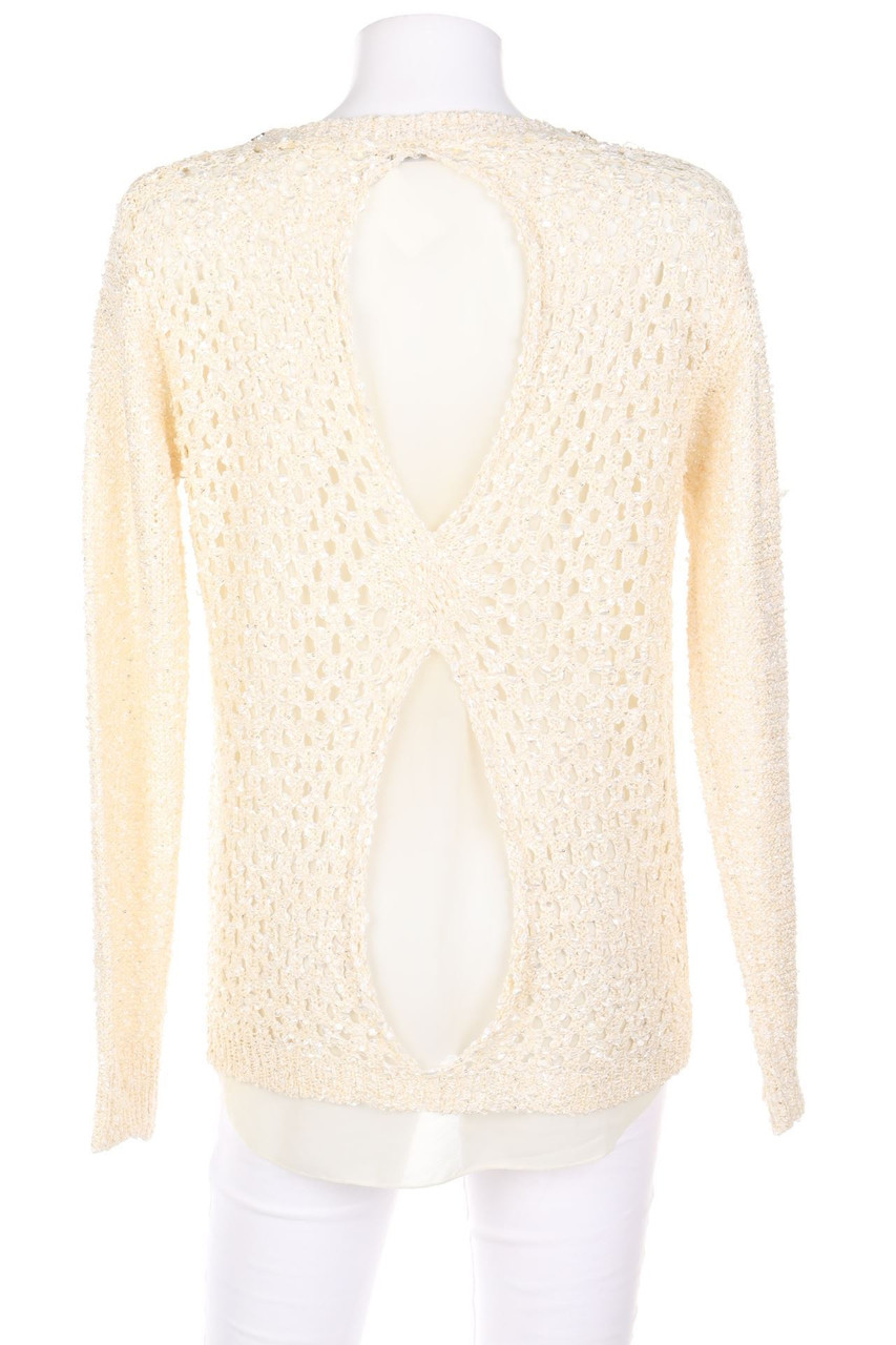 SECONDHAND - Strick-Pullover mit Pailletten - ONE SIZE