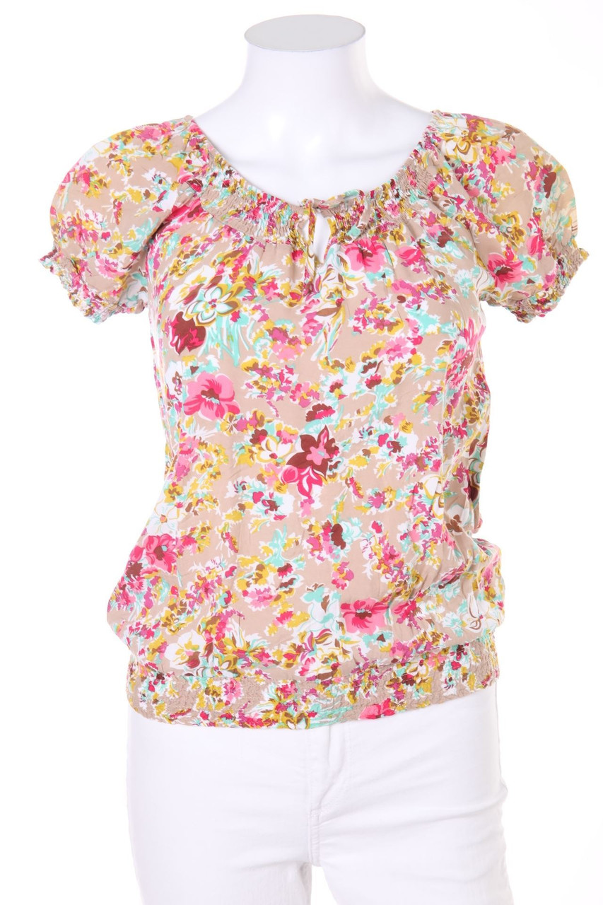 TALLY WEiJL - Carmen-Bluse mit floralem Muster - D 34