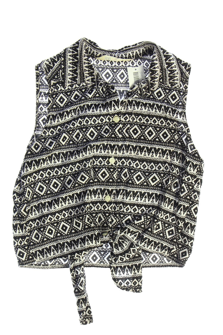 H&M - Ethno-Bluse zum Knoten - 146