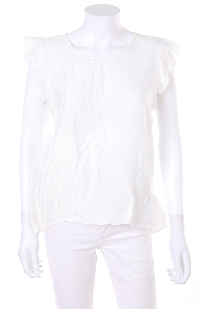 VILA - Volant-Bluse - D 36