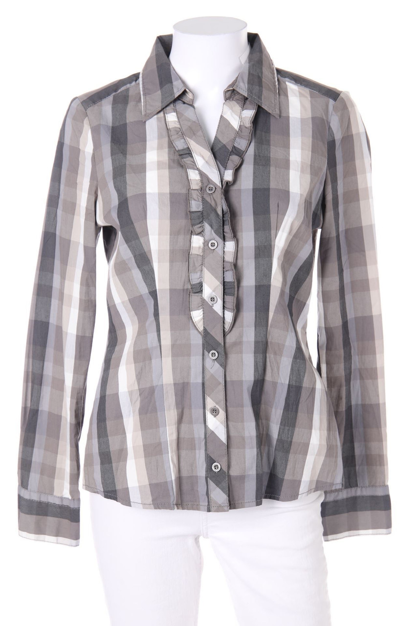 Street One - Hemd-Bluse mit Karo-Muster - D 36