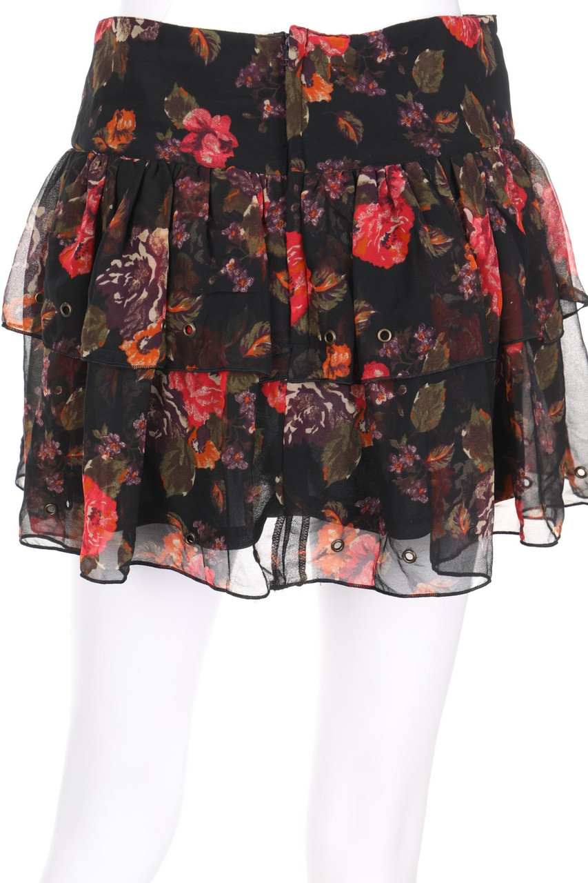 H&M DIVIDED - Volants-Minirock mit floralem Muster - D 36