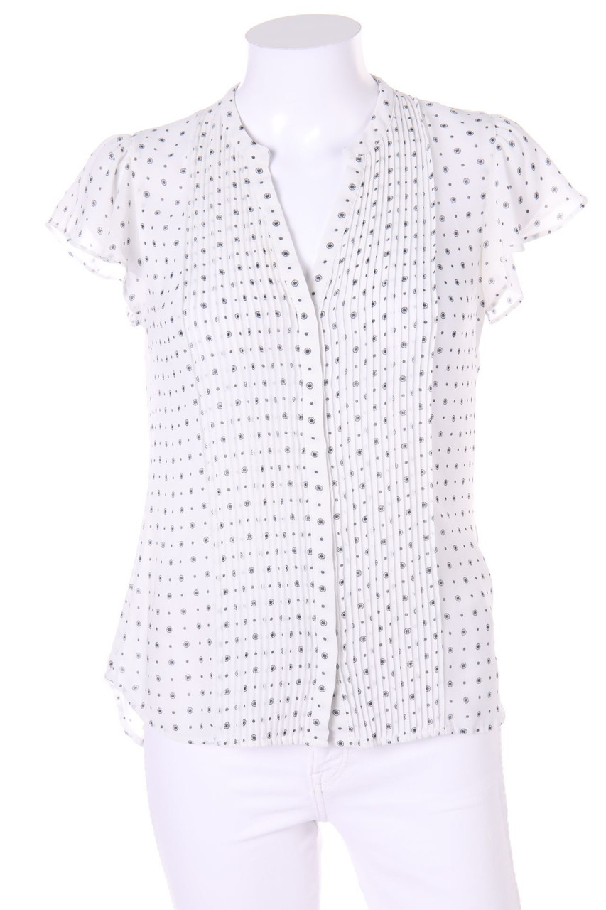 H&M - Kurzarm-Bluse mit Print - D 36