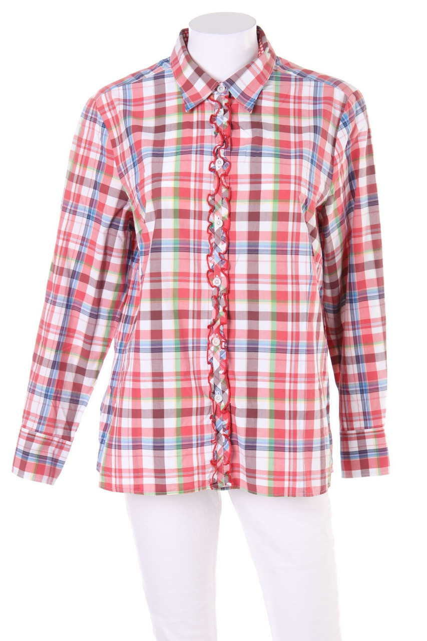 walbusch - Hemd-Bluse mit Rüschen - D 42