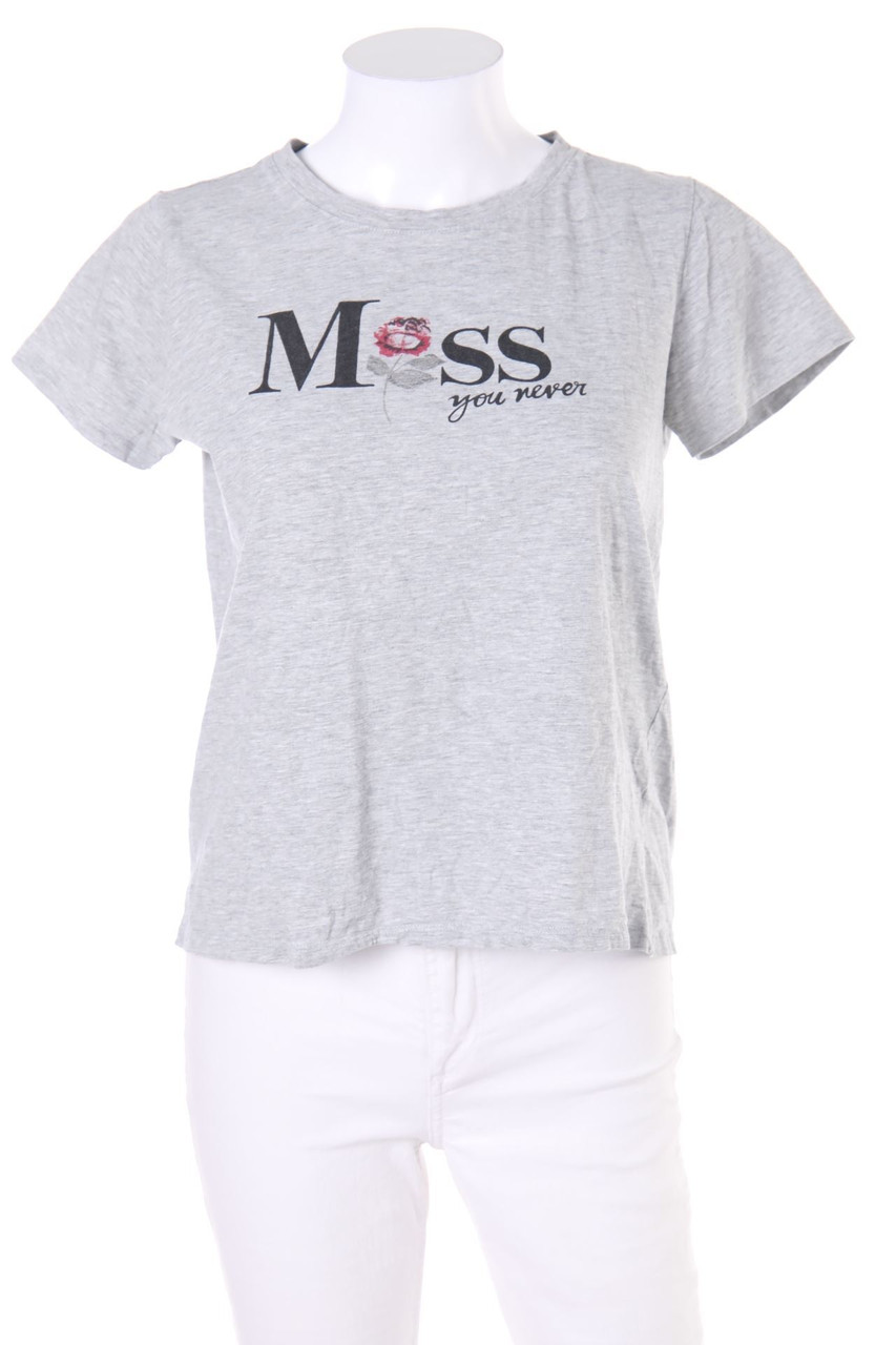 Chicorée - Kurzarm-Shirt mit Statement-Print - S