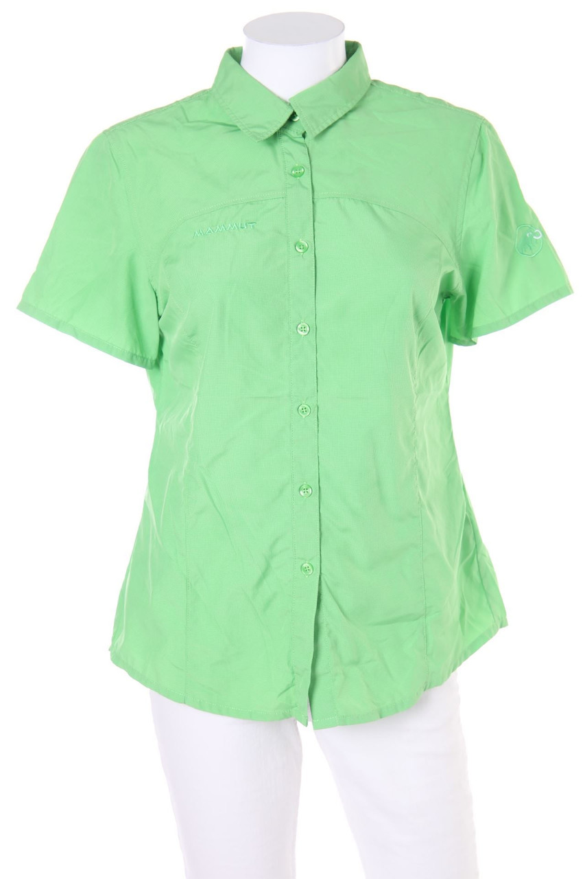 MAMMUT - Hemd-Bluse mit kurzem Ärmel mit Logo-Stickerei - M