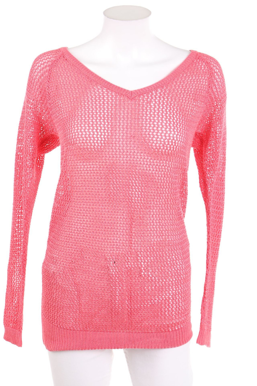 zebra - Strick-Pullover aus Lochstrick - M