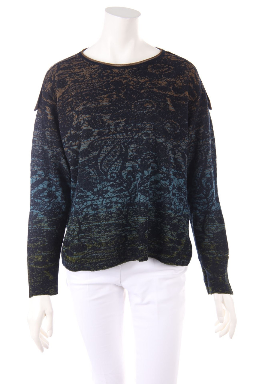 aldomartins - Glitzer-Strick-Pullover aus Woll-Mix - D 42