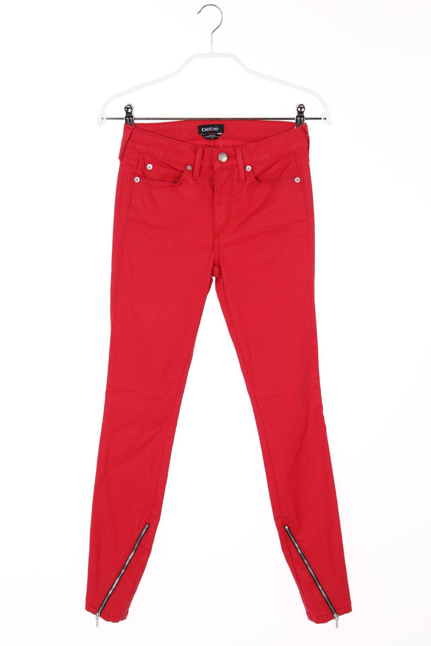 bebe - Coated Skinny-Jeans - W25