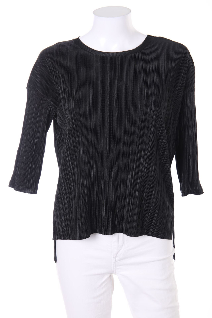 Bershka - Plissee-3/4-Arm-Shirt - XS