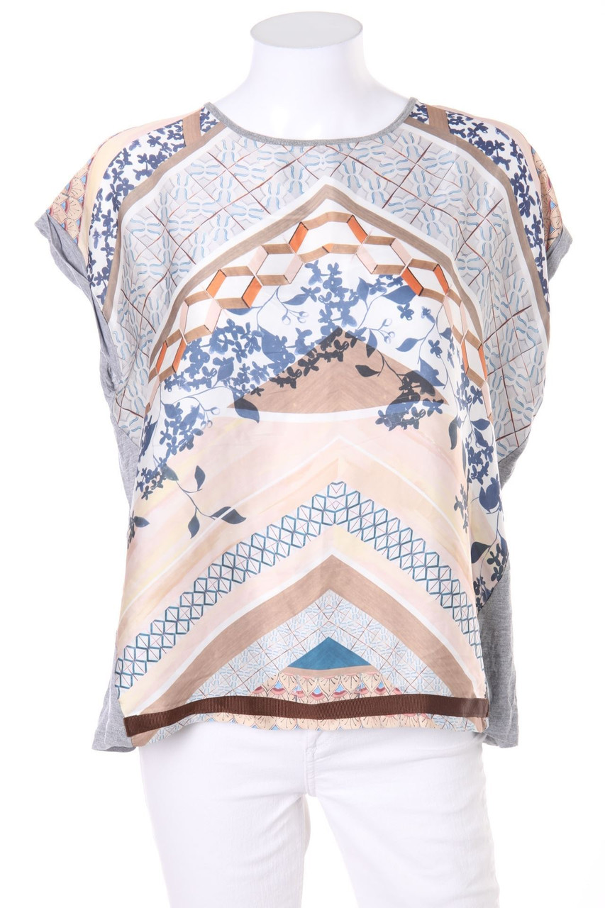 ZARA - Bluse mit Print - M