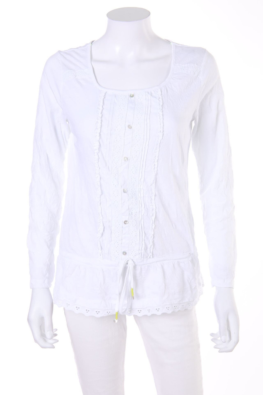 Street One - Bluse mit Spitzen-Einsatz - D 36