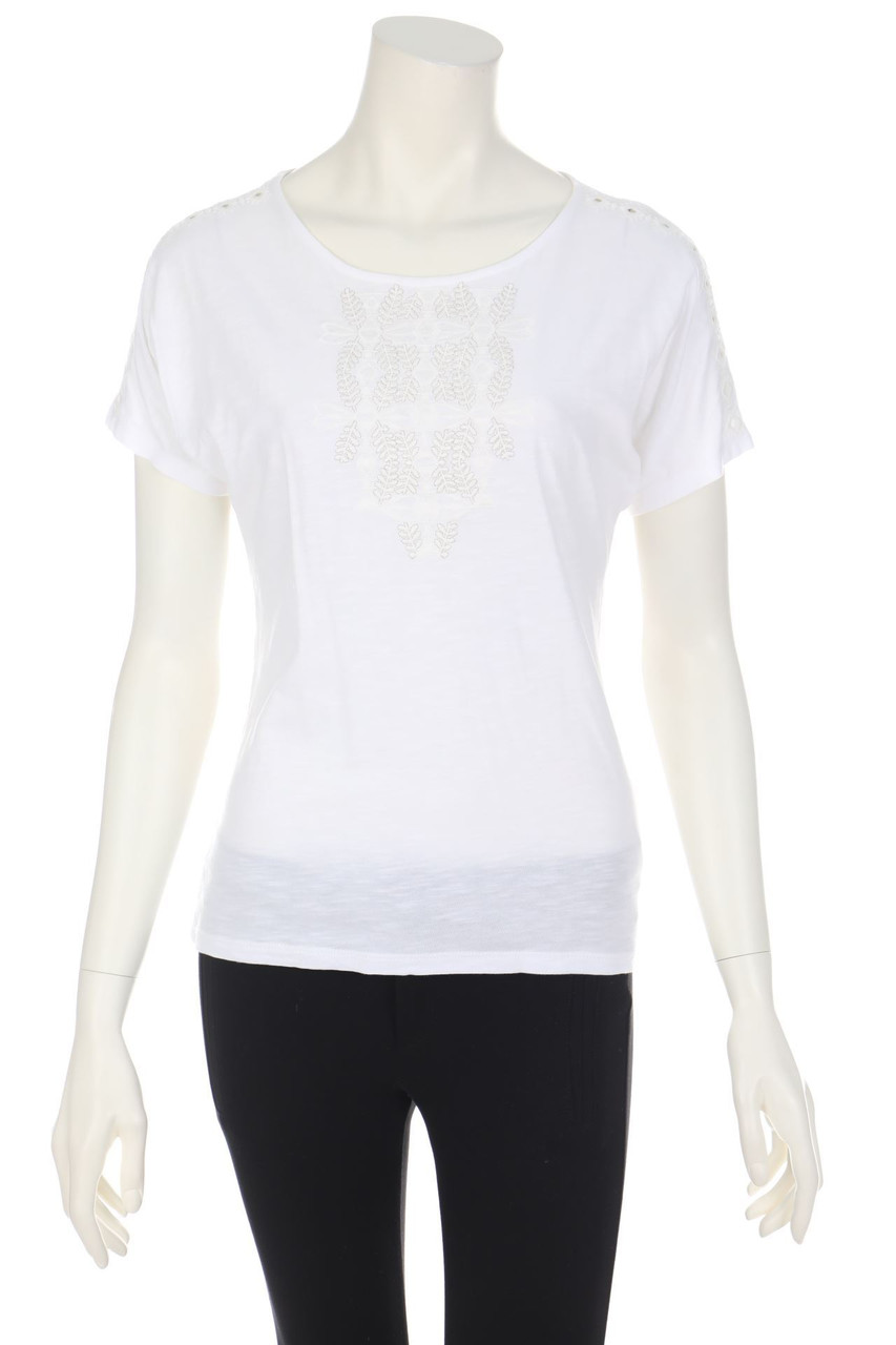 CAROLL - Batwing-Shirt mit Stickereien - XS