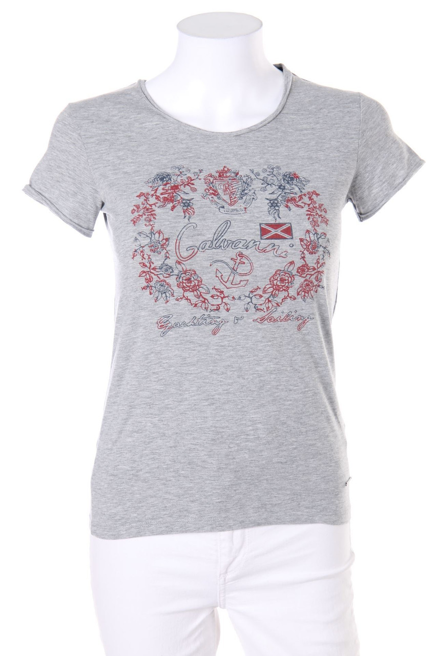 GALVANNI - Kurzarm-Shirt mit Logo-Print - S