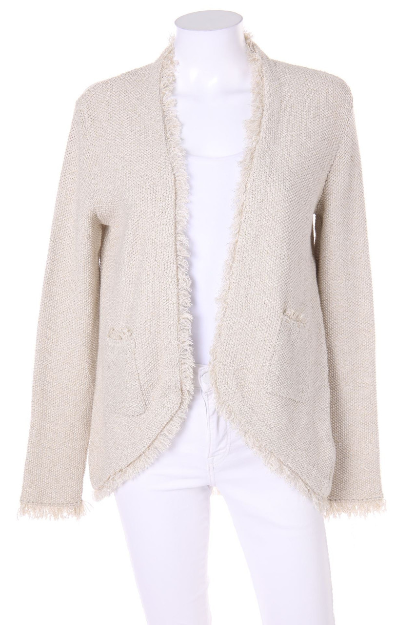 Zara Knit - Cardigan mit Metallic-Effekt - M