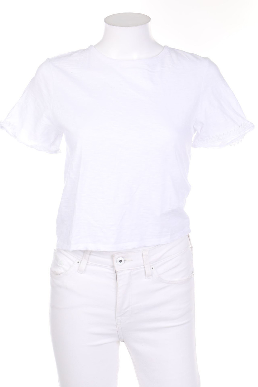 TALLY WEiJL - Kurzarm-Shirt mit Spitze - S