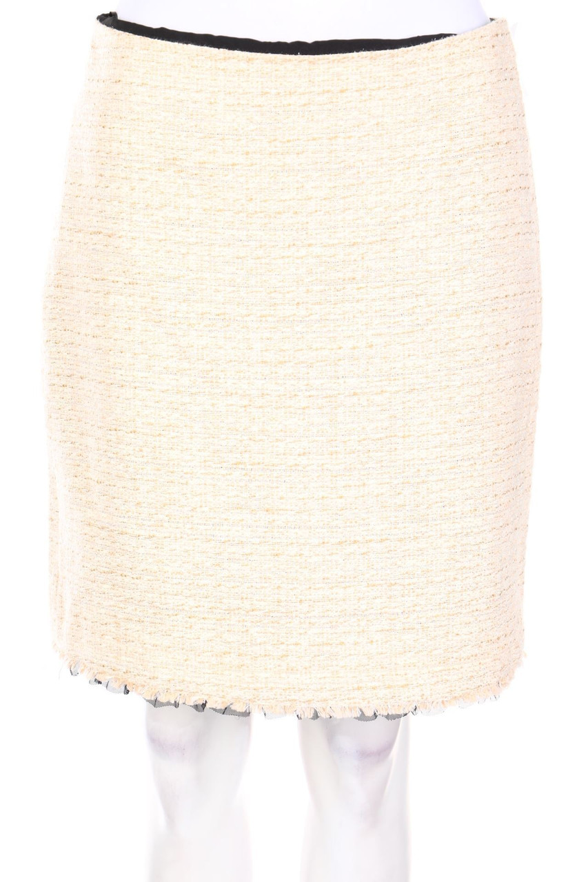 ESPRIT - Glitzer-Bouclé-Minirock mit Rüschen - D 36