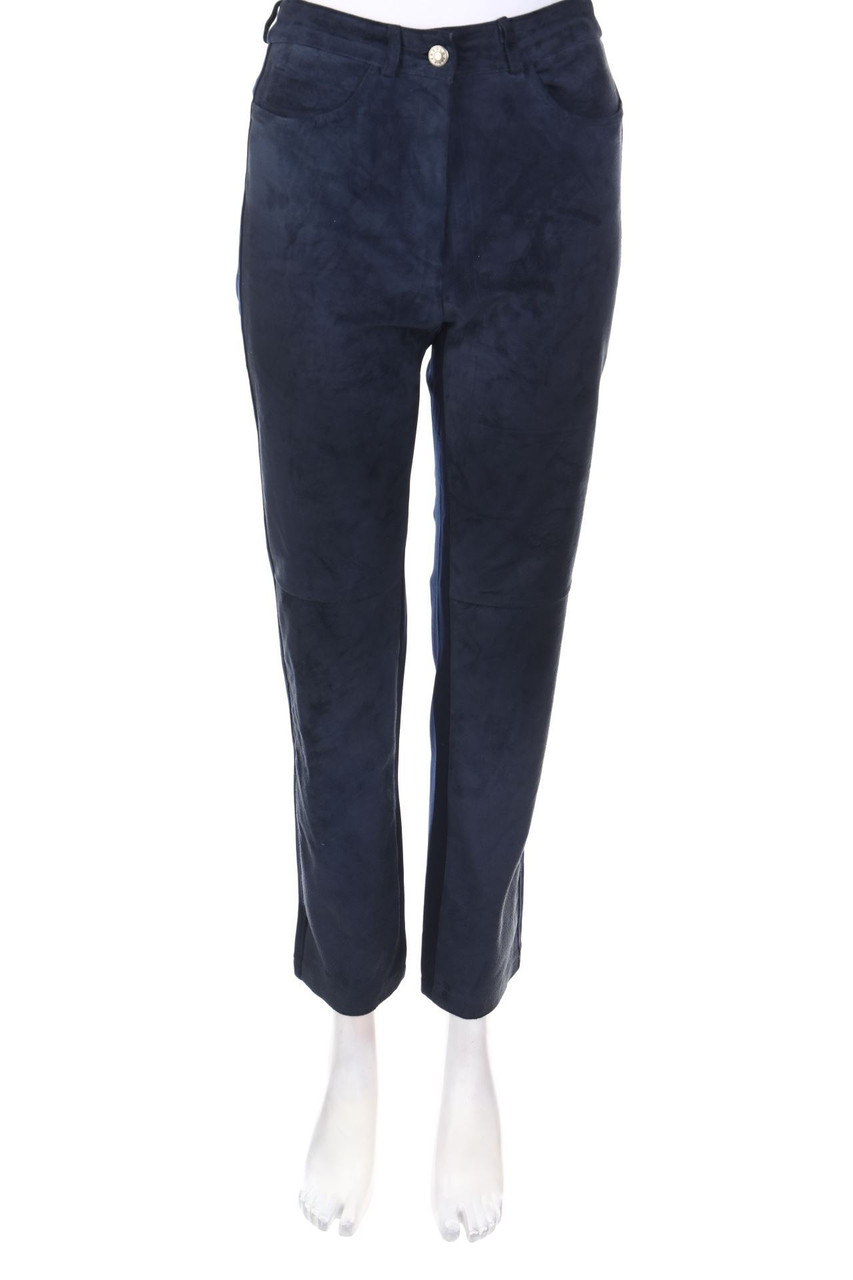 CONFORT ABSOLU PARIS - Skinny-Hose mit Echt-Pelz-Besatz - D 38