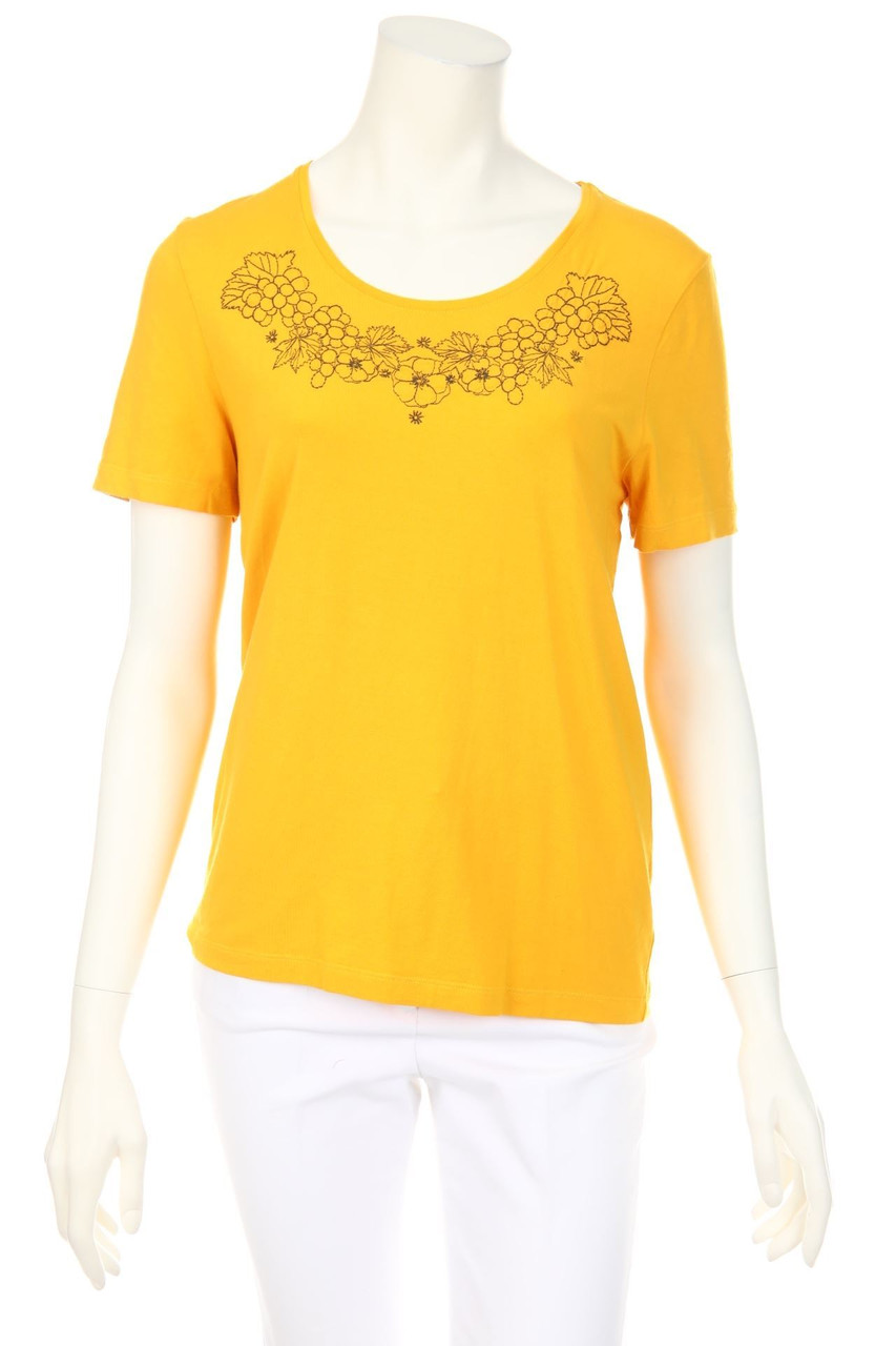 UN JOUR AILLEURS - Kurzarm-Shirt mit Stickereien - D 36