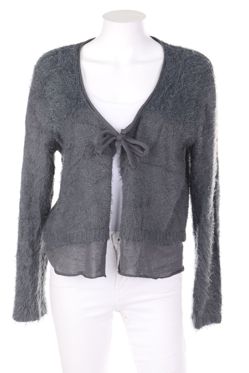 Ohne Label - Cardigan zum Knoten im Layer Look - D 48