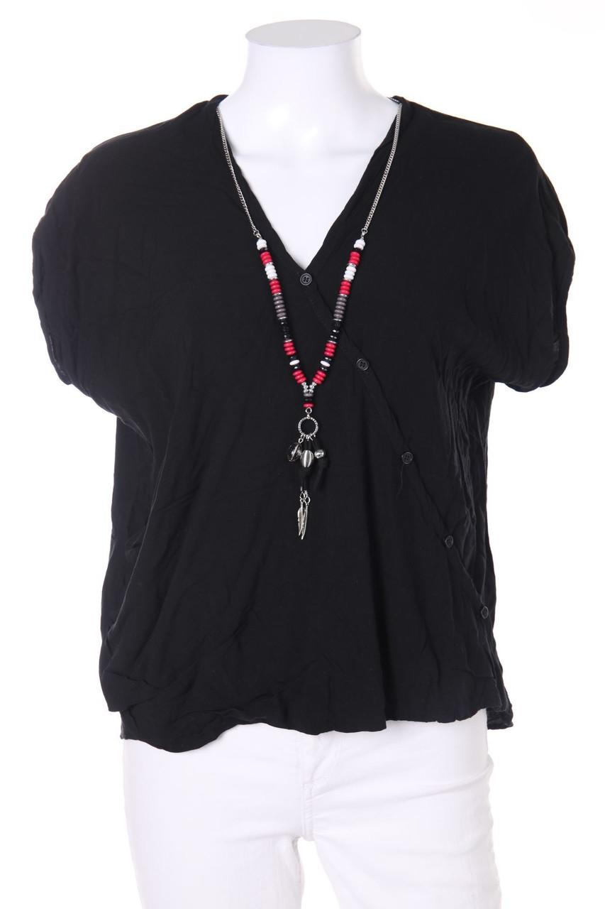 CANDA by C&A - Kurzarm-Bluse mit Kette - M