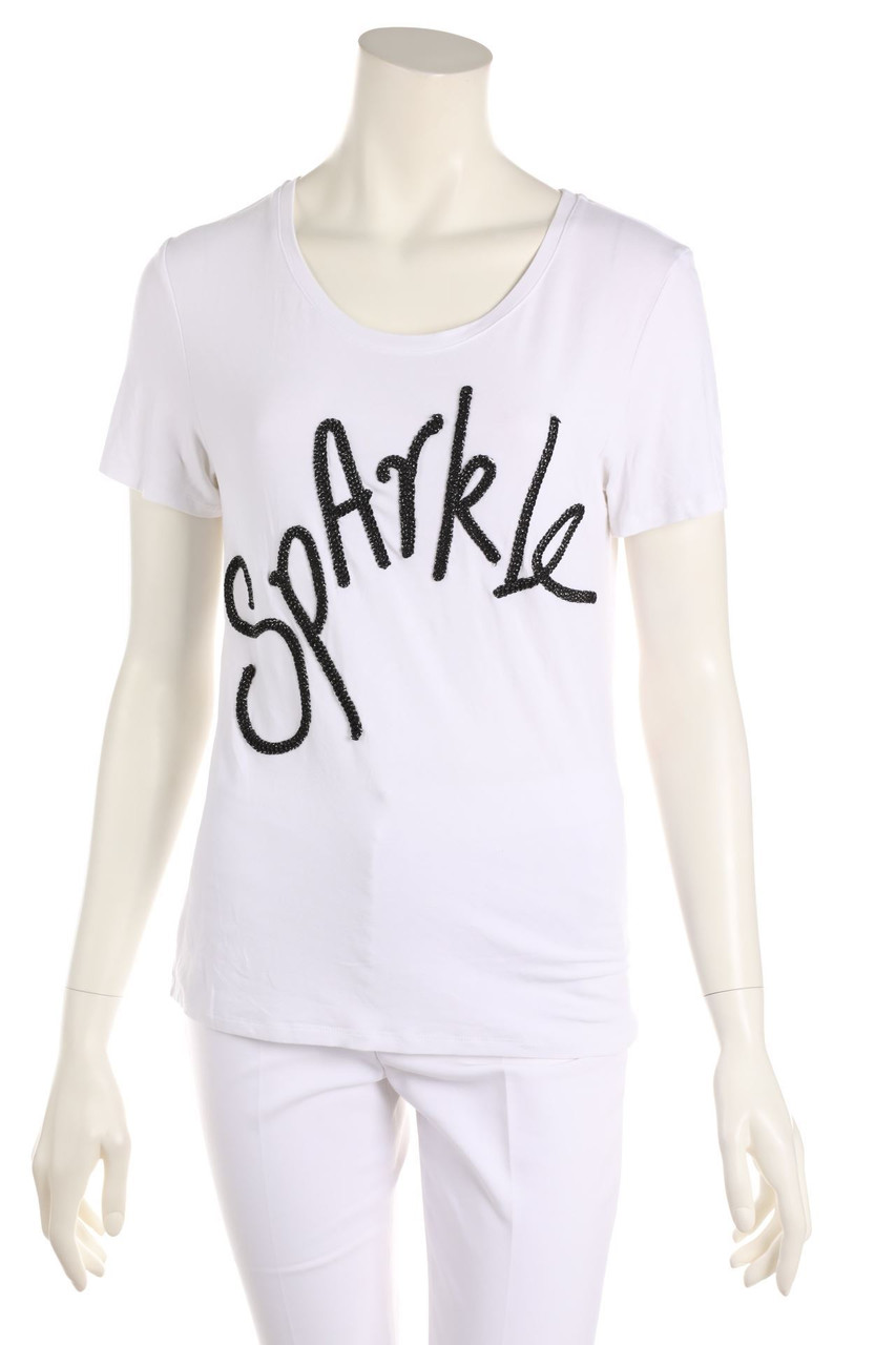 rich & royal - Kurzarm-Shirt mit Applikationen - M