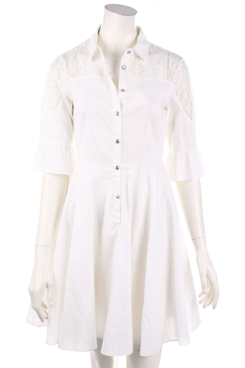 SILVIAN HEACH - Kleid mit Spitzen-Einsatz - XS