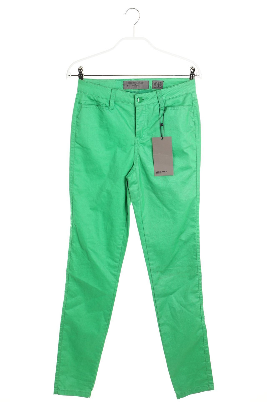 VERO MODA - Coated Skinny-Jeans mit Logo-Applikation - W26