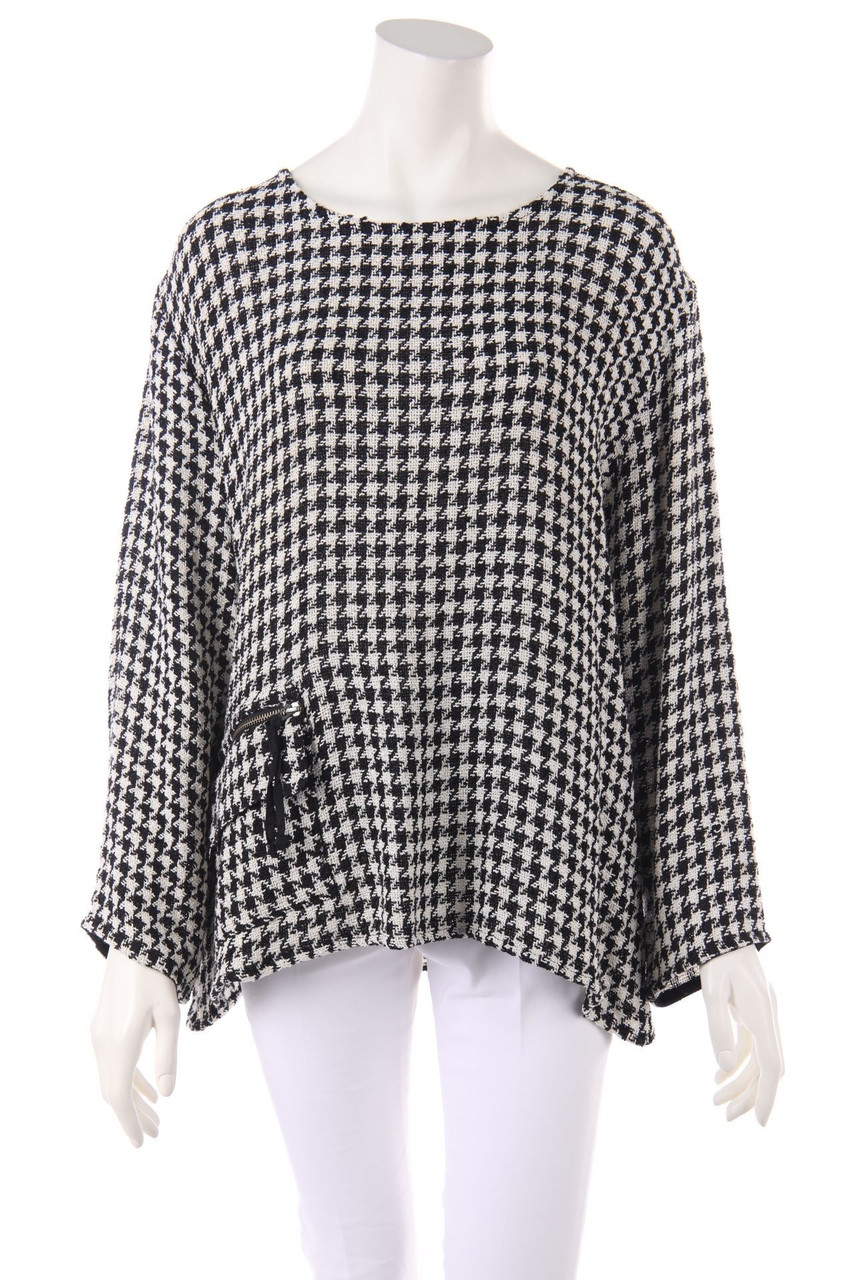 MASAI - Bluse mit Hahnentritt-Muster - XL