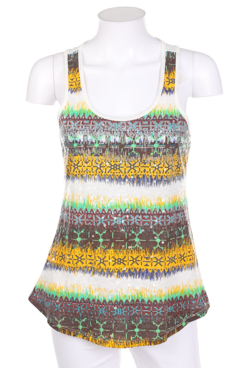 Ohne Label - Top mit Pailletten - D 36