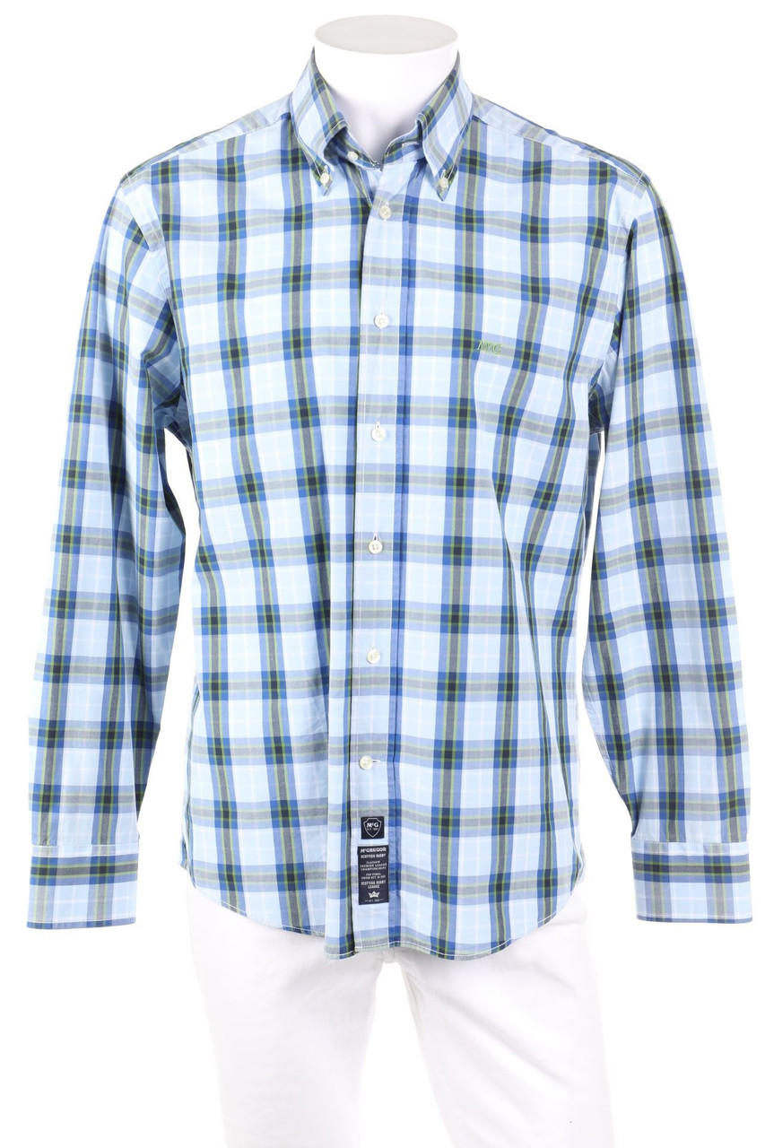 McGregor - kariertes Button-down-Hemd mit Logo-Stickerei - 56
