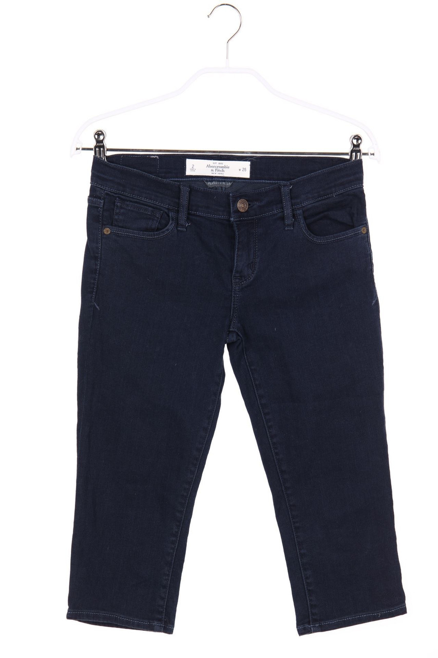 Abercrombie & Fitch - Cropped Dark Denim-Jeans - W26