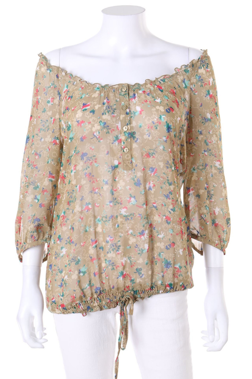 ESPRIT - Bluse mit Blumen-Print - D 36
