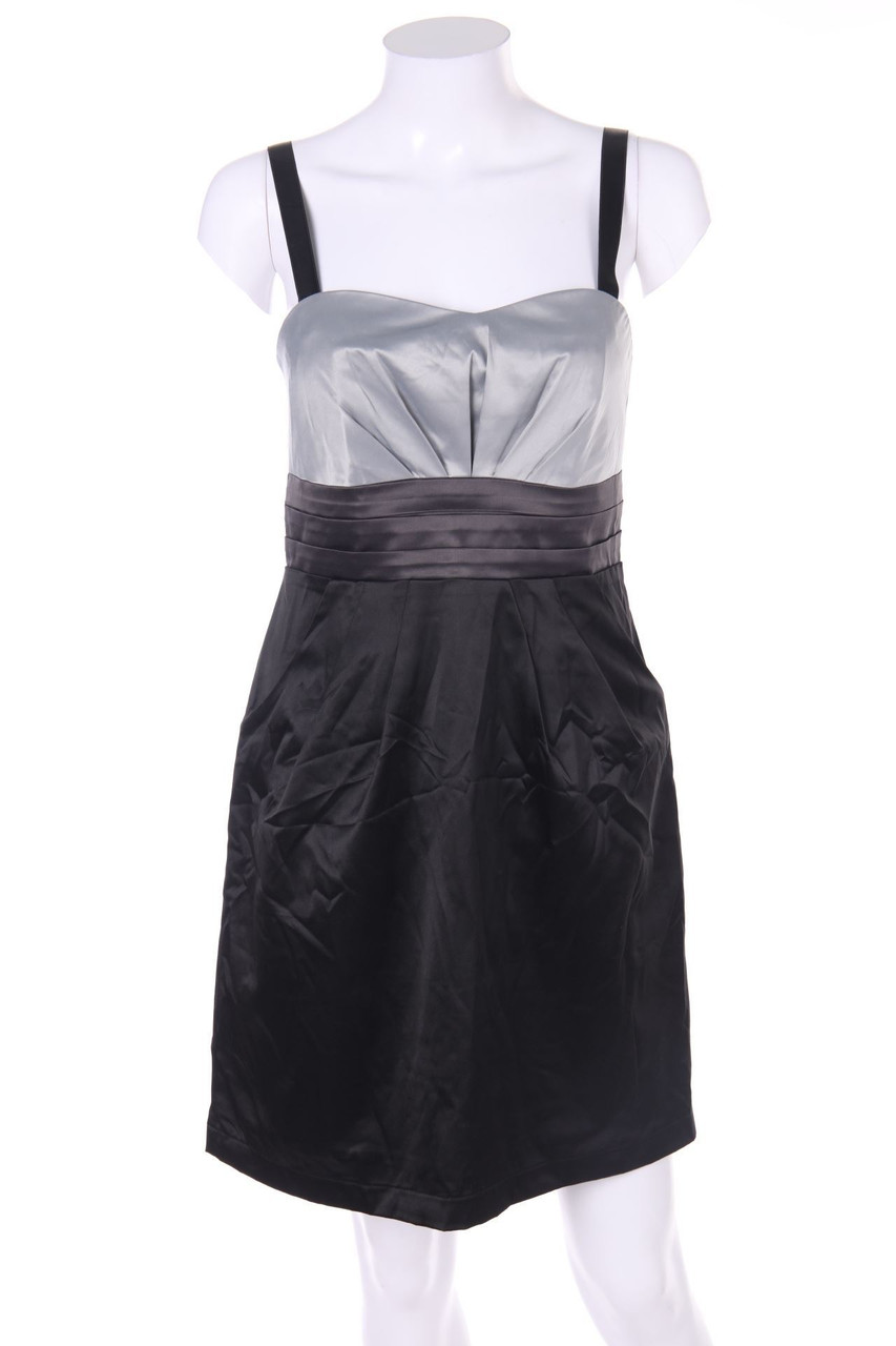 b.young - Party-Kleid aus Satin mit Falten - D 38