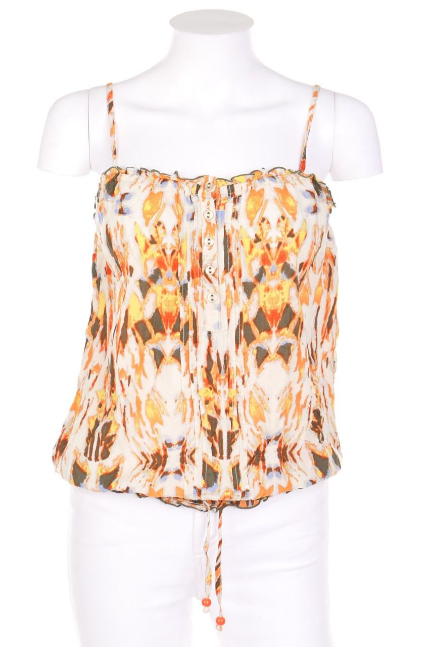 QS by s.Oliver - Blusentop mit Rüschen - D 38